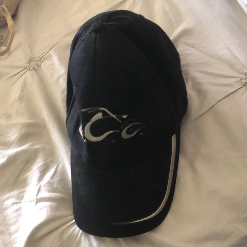 OCC Black, orange county choppers hat As seen in PacSun